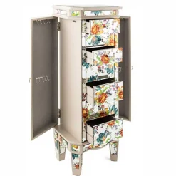 Flower Market Reflections Standing Jewelry Armoire