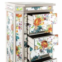 Flower Market Reflections Standing Jewelry Armoire
