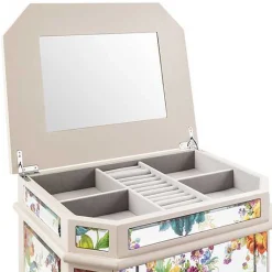 Flower Market Reflections Standing Jewelry Armoire