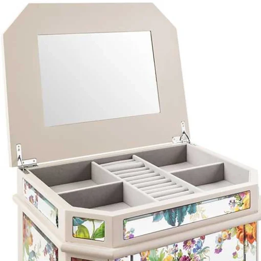 Flower Market Reflections Standing Jewelry Armoire