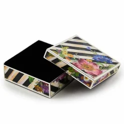 Flower Market Silver Plated Trinket Box