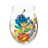 Flower Market Stemless Wine Glass, Set of 4