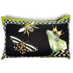 Frog and Bee Lumbar Pillow