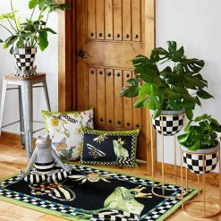 Frog and Bee Lumbar Pillow
