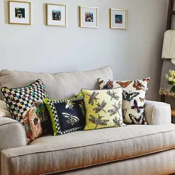 Frog and Bee Lumbar Pillow