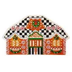 Gingerbread House Shaped Entrance Mat