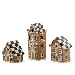 Gingerbread Illuminated Mini Houses, Set of 3