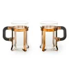 Glass Coffee Cup, Set of 2