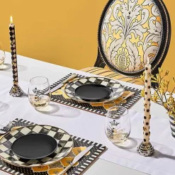 Gold Check Flatware 5-Piece Place Setting