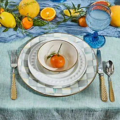 Gold Check Flatware 5-Piece Place Setting