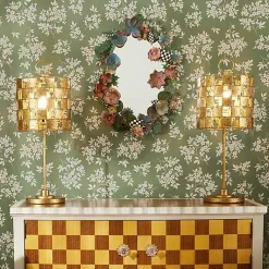 Golden Check Table Lamp