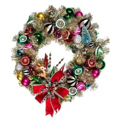 Granny Kitsch Illuminated Wreath