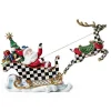 Granny Kitsch Illuminated Sleigh Ride Santa