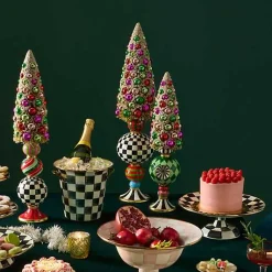 Granny Kitsch Large Bottle Brush Pedestal Tree
