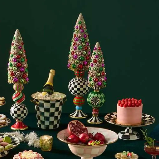 Granny Kitsch Large Bottle Brush Pedestal Tree