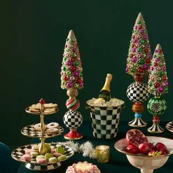 Granny Kitsch Medium Bottle Brush Pedestal Tree