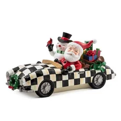 Granny Kitsch Special Delivery Santa In Car