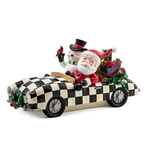 Granny Kitsch Special Delivery Santa In Car