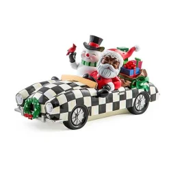 Granny Kitsch Special Delivery Black Santa In Car