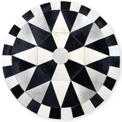 Greenwich Hair on Hide 6' Round Rug