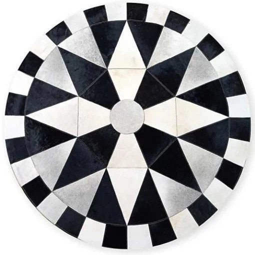 Greenwich Hair on Hide 6' Round Rug