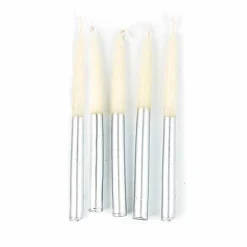 Hanukkah Silver Candle Set