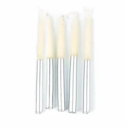 Hanukkah Silver Candle Set