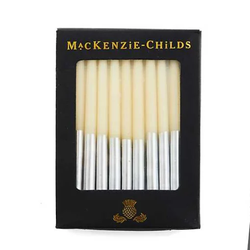 Hanukkah Silver Candle Set