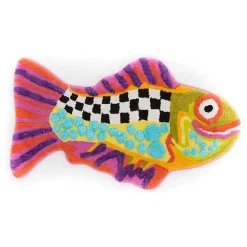 Happy Fish Bath Rug
