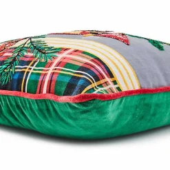 Holiday Cardinal Beaded Throw Pillow