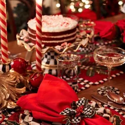 Holly Holiday Beaded Runner