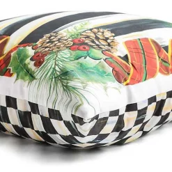 Holly Stripe Throw Pillow