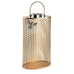 Honeycomb Large Tin Solar Lantern