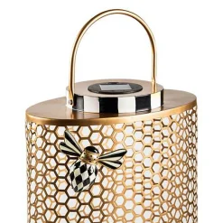 Honeycomb Large Tin Solar Lantern