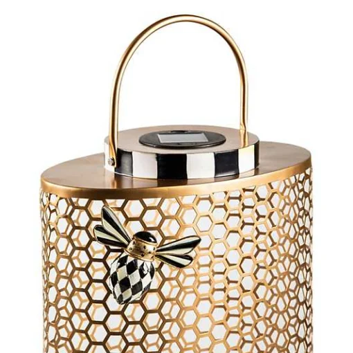 Honeycomb Large Tin Solar Lantern