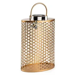 Honeycomb Small Tin Solar Lantern