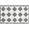 Houndstooth Check Diamond 2'3 x 3'9 Rug