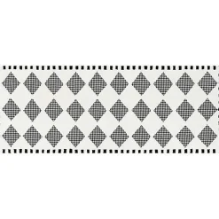 Houndstooth Check Diamond 2'6 x 8' Runner