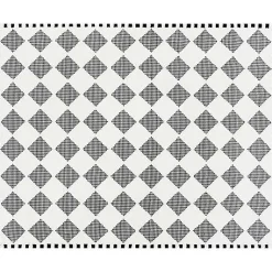 Houndstooth Check Diamond 8' x 10' Rug