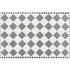 Houndstooth Check Diamond 5' x 8' Rug