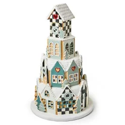Illuminated Farmhouse Gingerbread Village