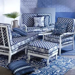 Indigo Villa Outdoor Ottoman