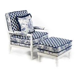 Indigo Villa Outdoor Ottoman