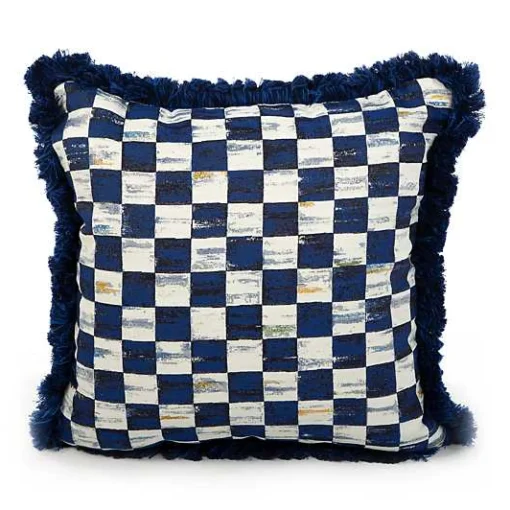 Indigo Villa Outdoor Throw Pillow