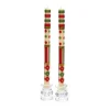 Jester Dinner Candles - Red, Green,  Gold - Set of 2