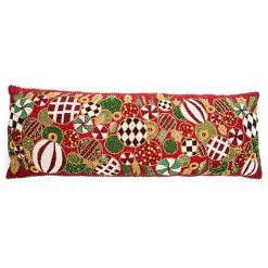Jolly Ornaments Lumbar Pillow