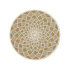 Kaleidoscope Gold  Silver Beaded Placemat