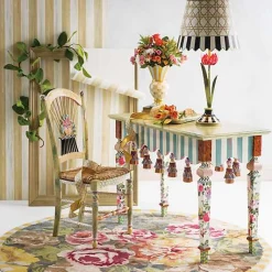 Light Flower Basket Side Chair