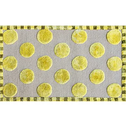 Macro Dot Chartreuse Rug - 2'3 x 3'9