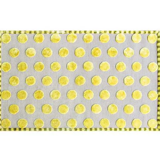Macro Dot Chartreuse Rug - 5' x 8'